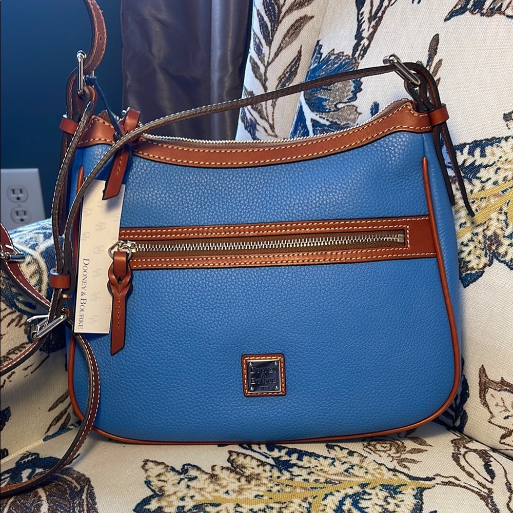 ⭐️Price Firm⭐️Dooney & Bourke Presley Pebble Grain Leather Bag in Blue NWT